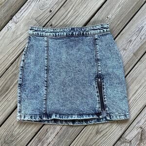 Free People We The Free Midnight Magic Denim Mini Skirt Size 8 27" Waist